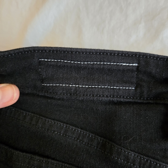 Rag & Bone sz 24 Nina High Rise Ankle Cigarette black jeans with frayed hem - Picture 13 of 13